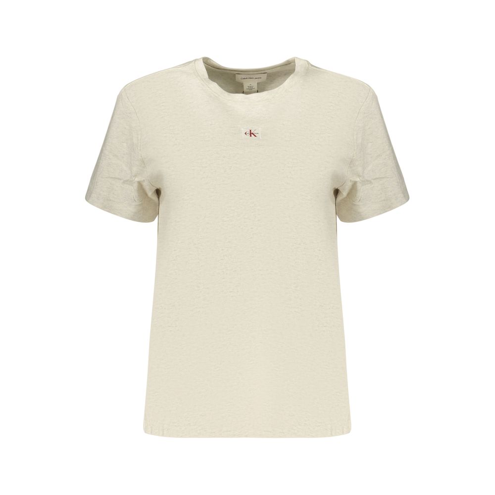 Gray Cotton Women's T-Shirt