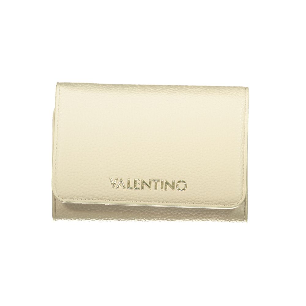 Beige Polyurethane Women's Wallet