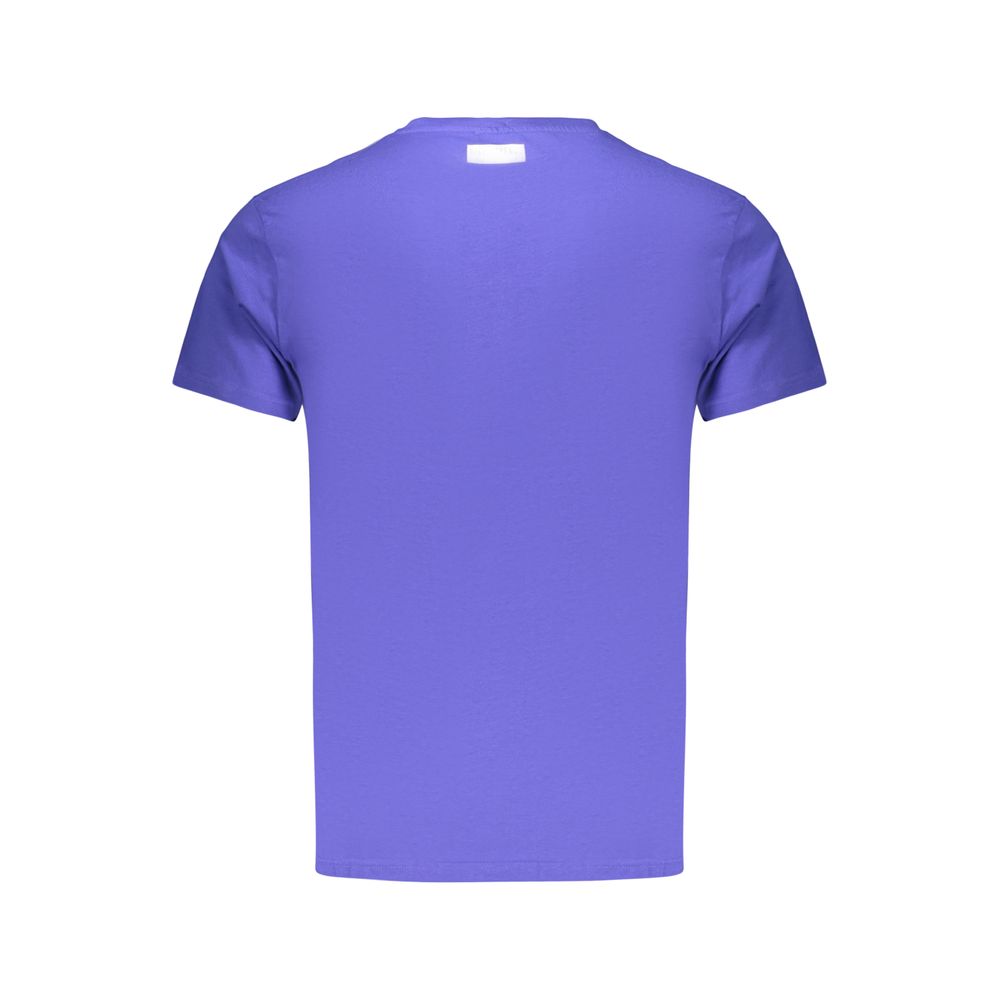 Blue Cotton Men's T-Shirt