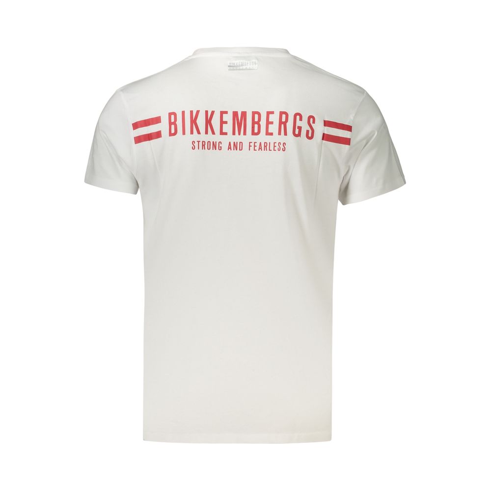White Cotton Mens T-Shirt