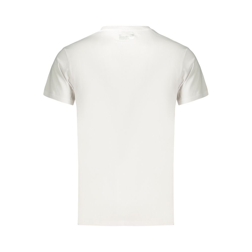 White Cotton Men's T-Shirt