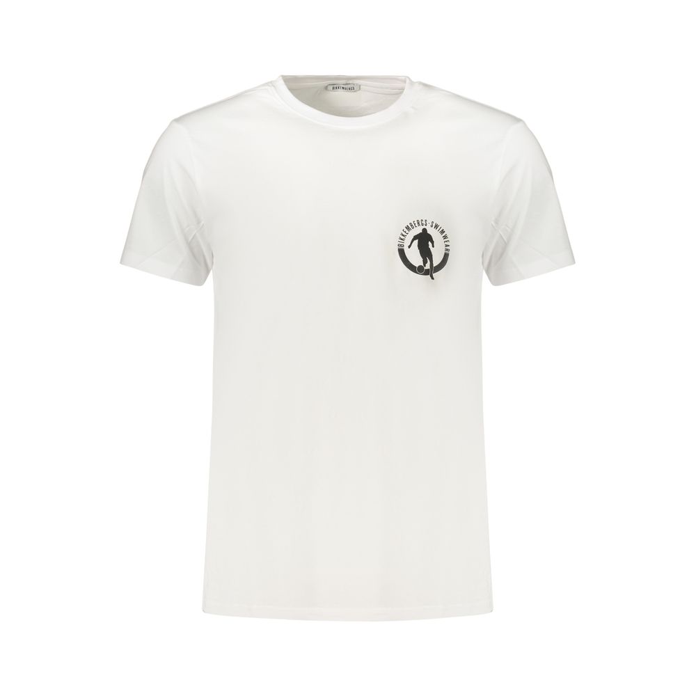 White Cotton Men's T-Shirt