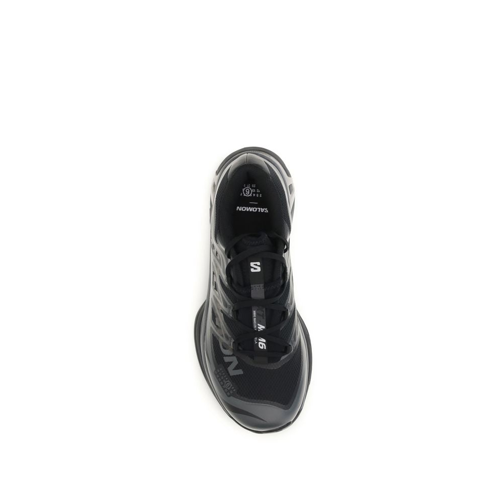 Black Polyamide Athletic Sneakers