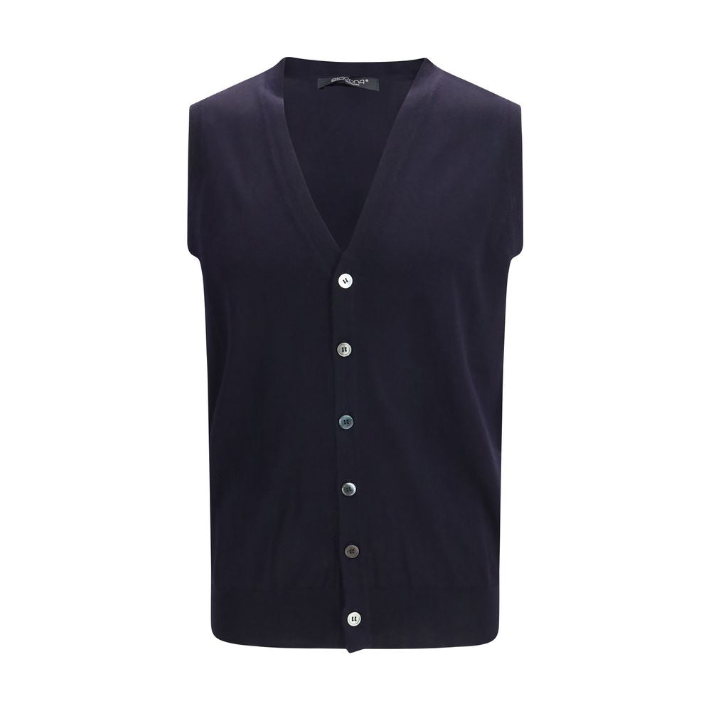 Blue Wool Oves Aries Sleeveles Sweater