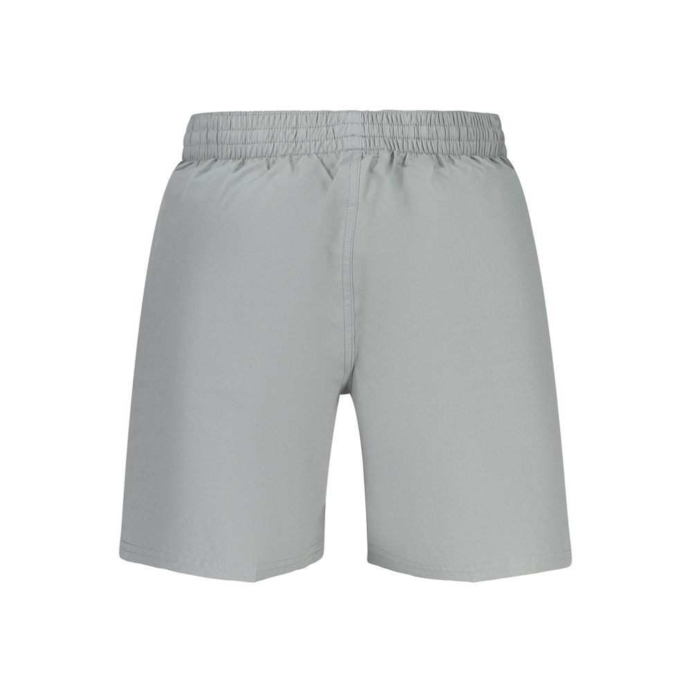 Gray Polyester Men's Swimwear