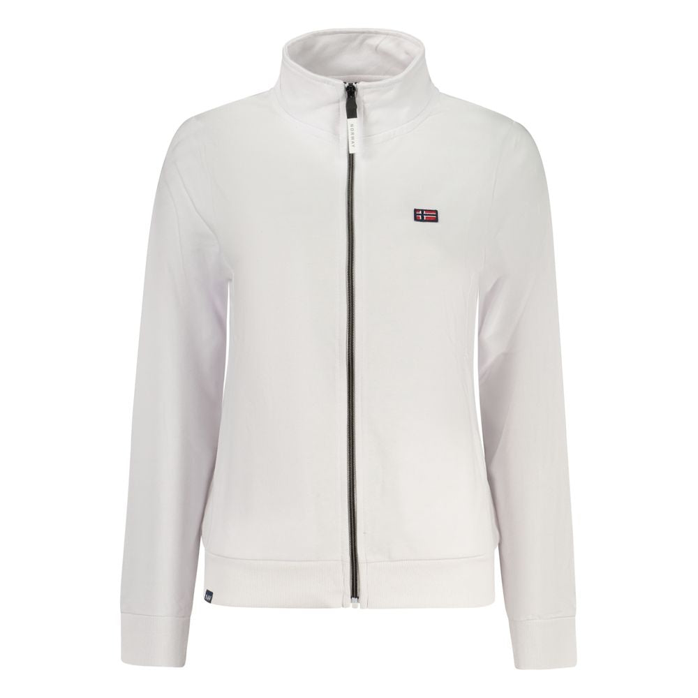 White Cotton Women's Sweatshirt