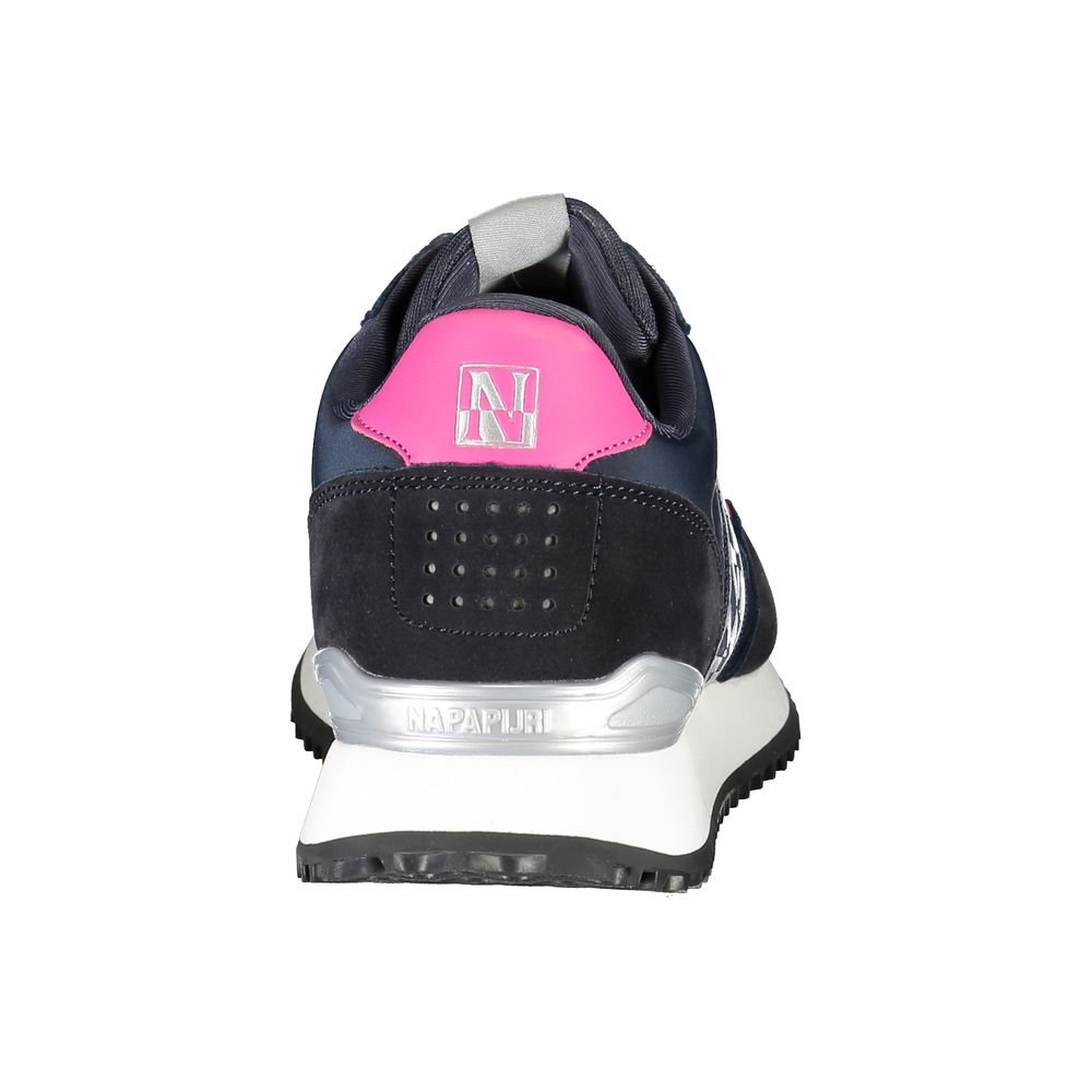 Blue Polyester Women Sneaker