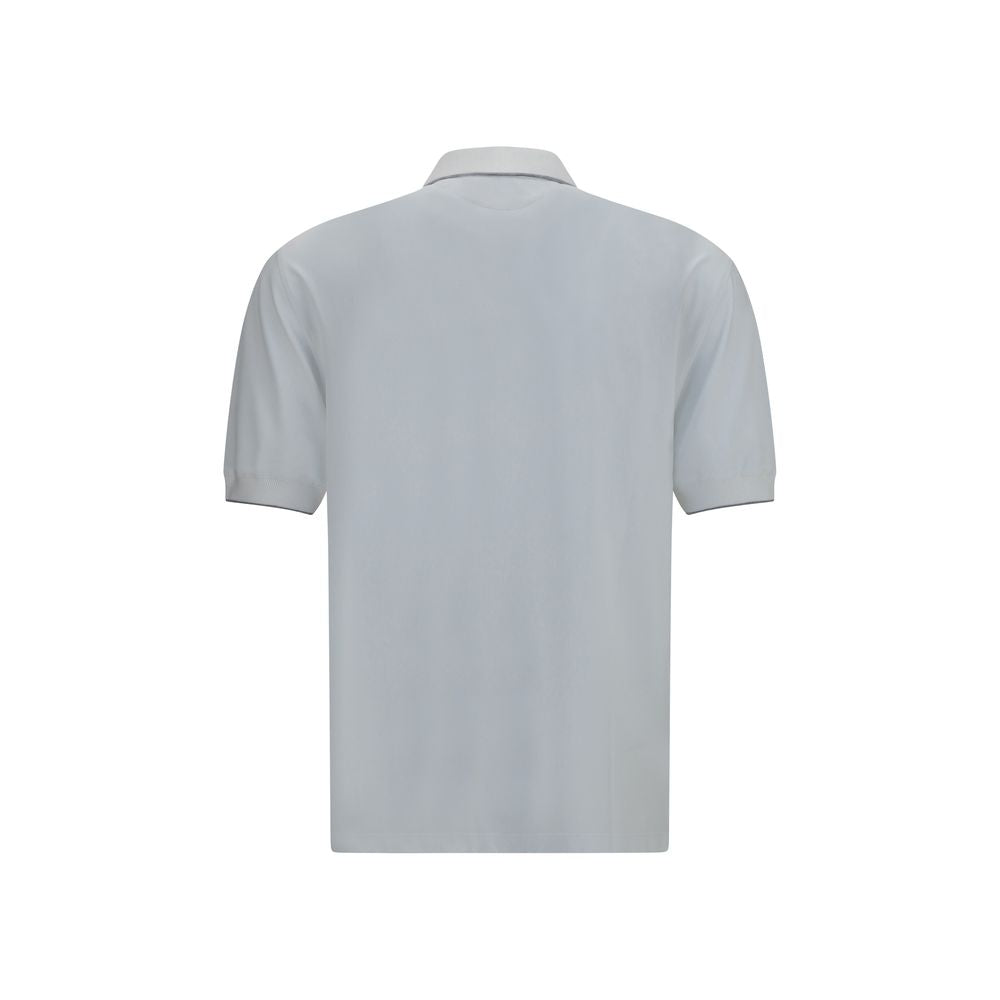White Polyamide Polo Shirt