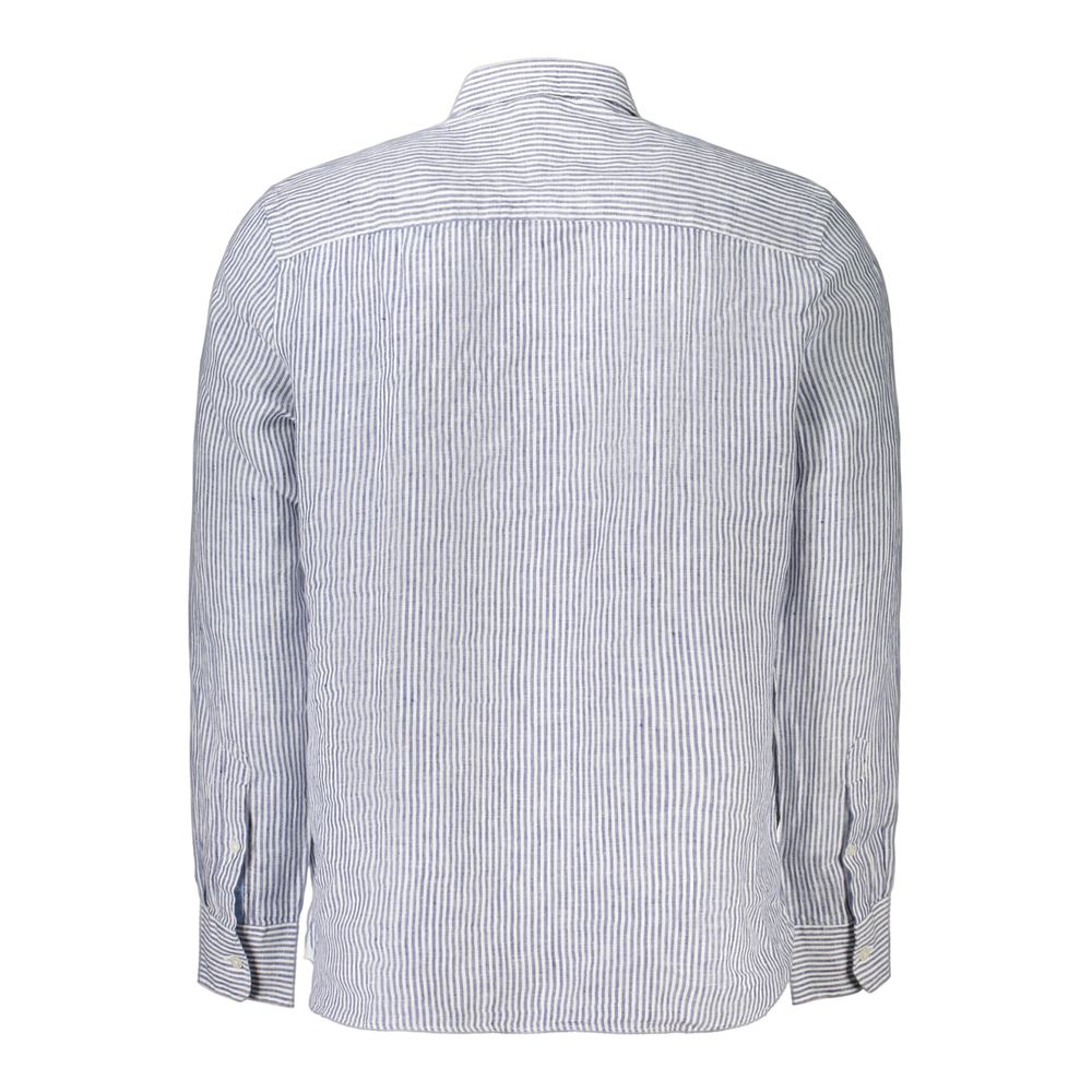 Blue Linen Men's Shirt