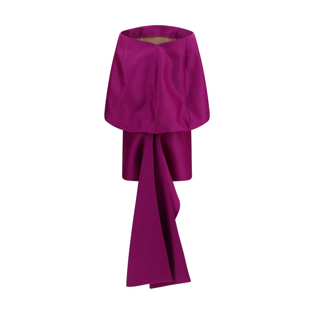 Purple Wool Oves Aries Cocktail Dress