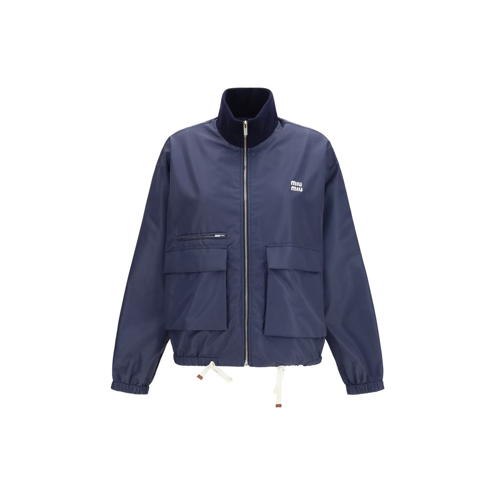 Blue Recycled Polyester Shell Jacket