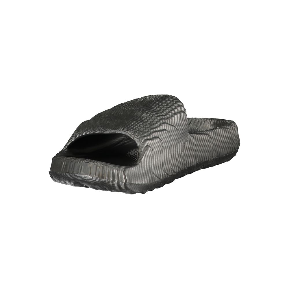 Black Polyurethane Men Slipper