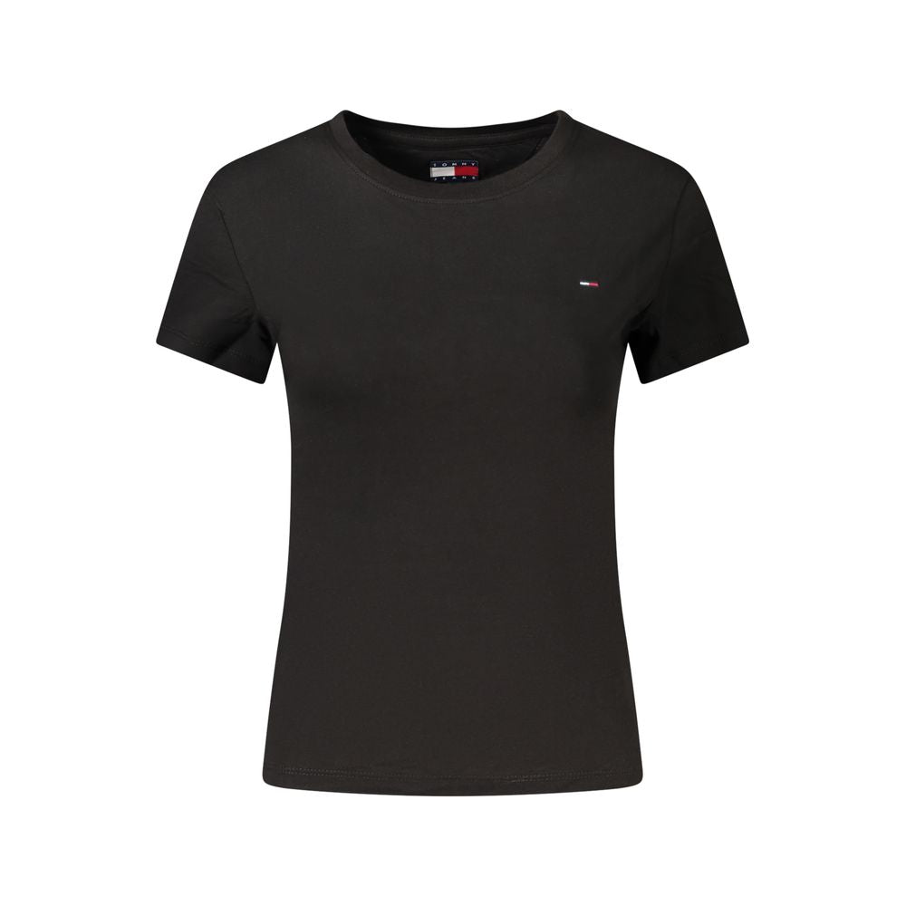 Black Cotton Women's T-Shirt