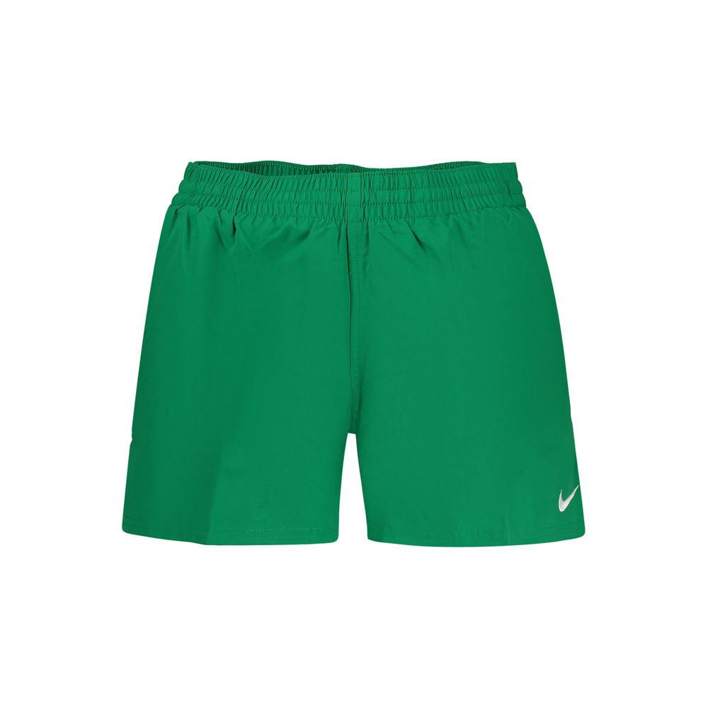 Green Polyester Men's Swimwear
