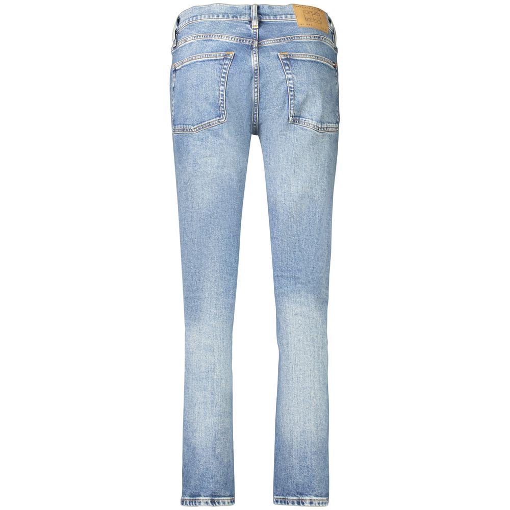 Blue Cotton Slim Fit Jeans