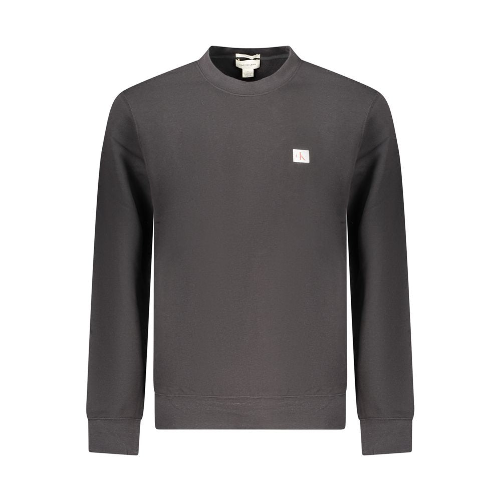 Black Cotton Men's Sweatshirt