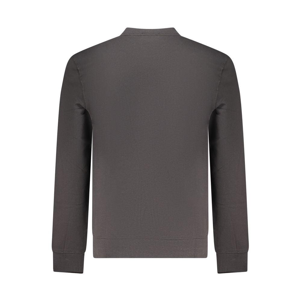 Black Cotton Men's Sweatshirt