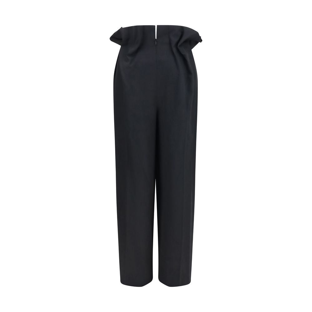 Black Wool Oves Aries Casual Pants