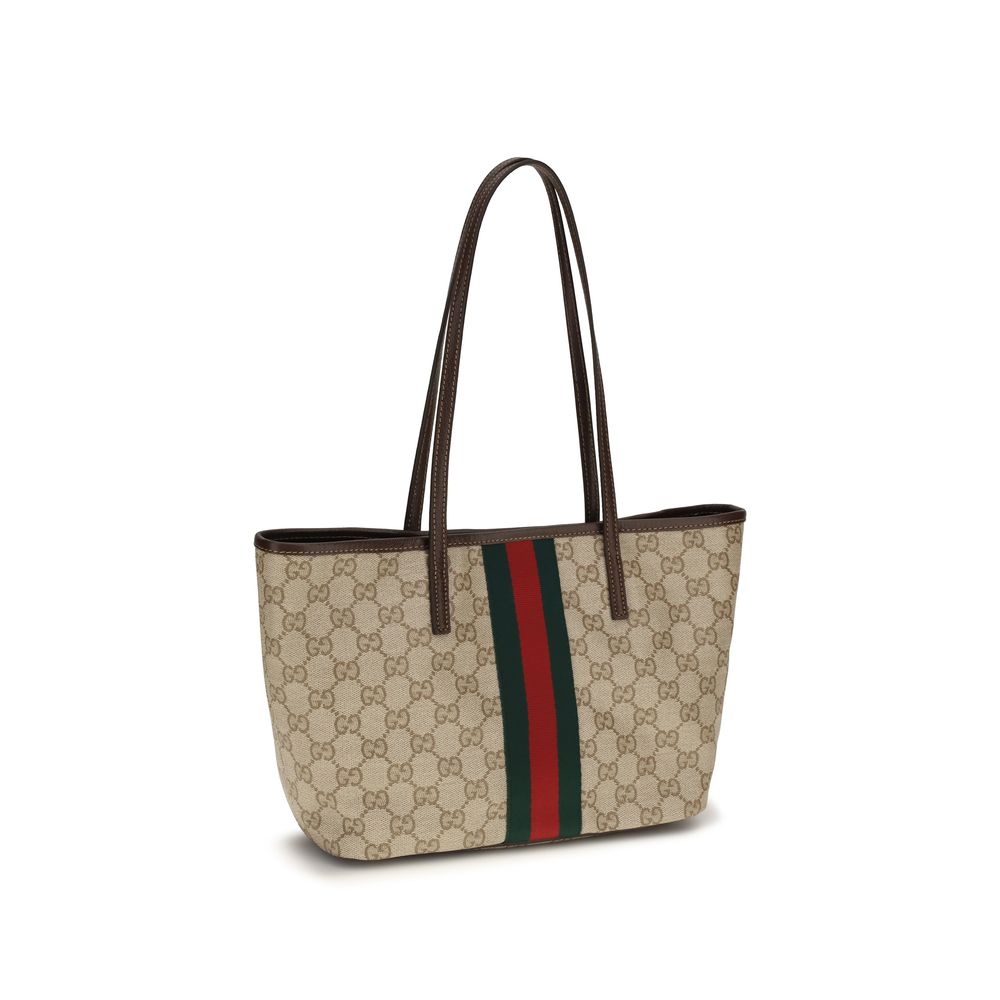 Beige Cotton Shoulder Bag