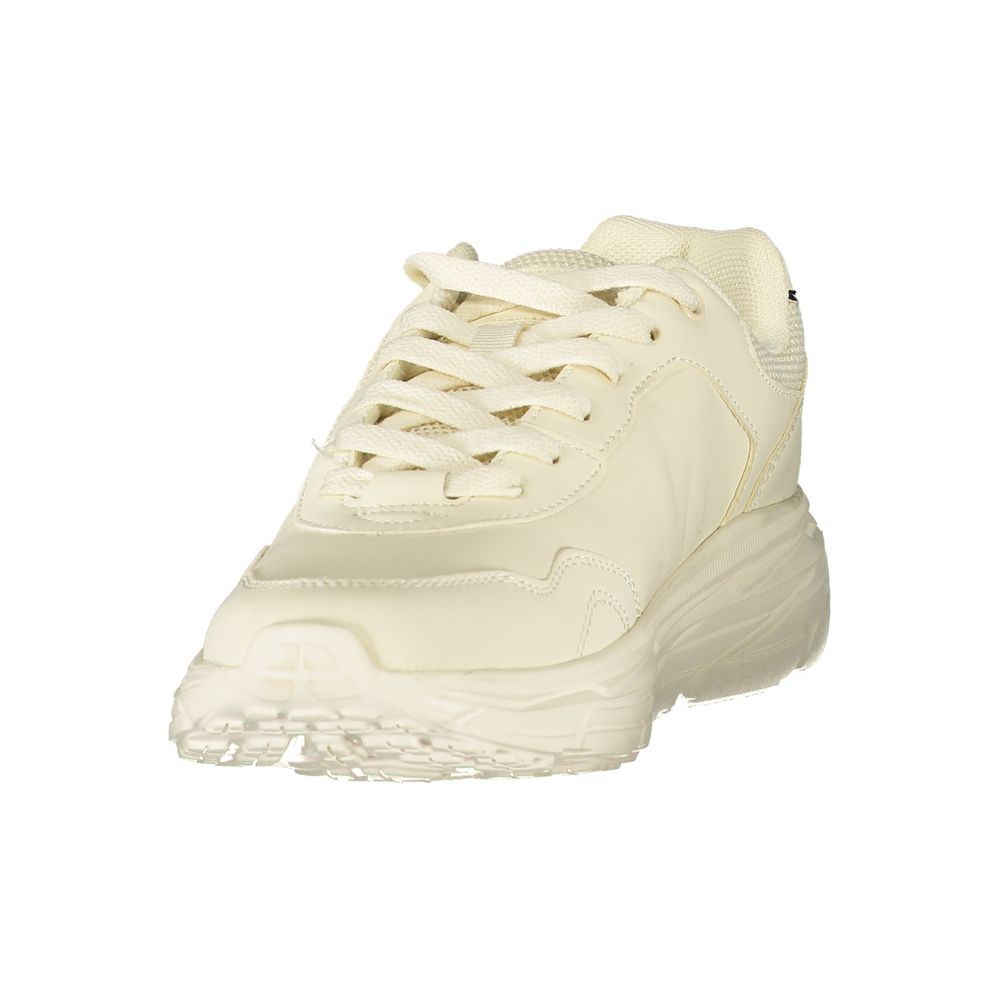 White Polyurethane Women's Sneaker