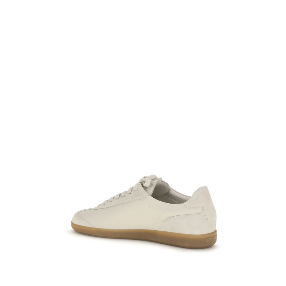 Beige Calf Leather Bos Taurus Low Top Sneakers