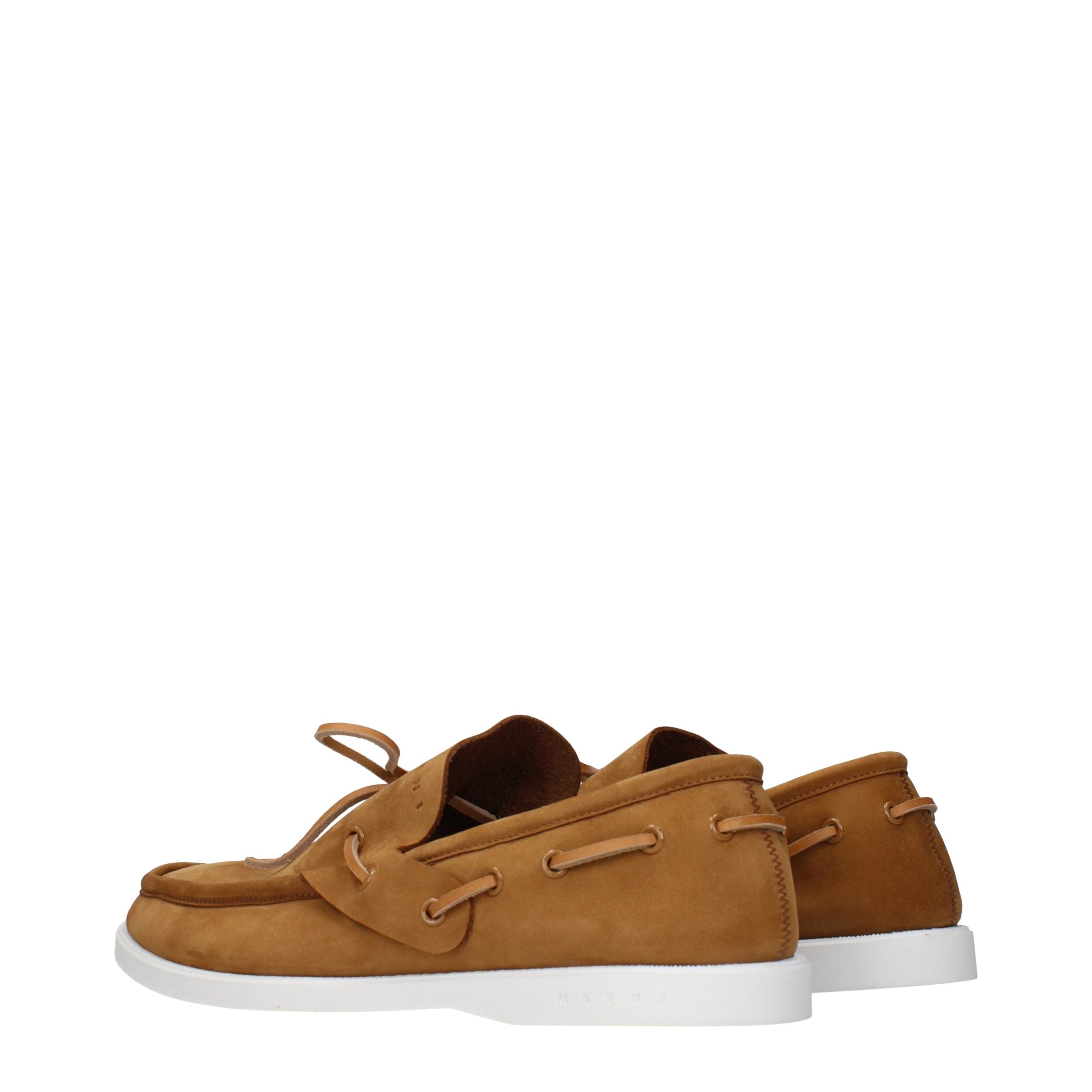 Brown Leather Slip-On Loafers