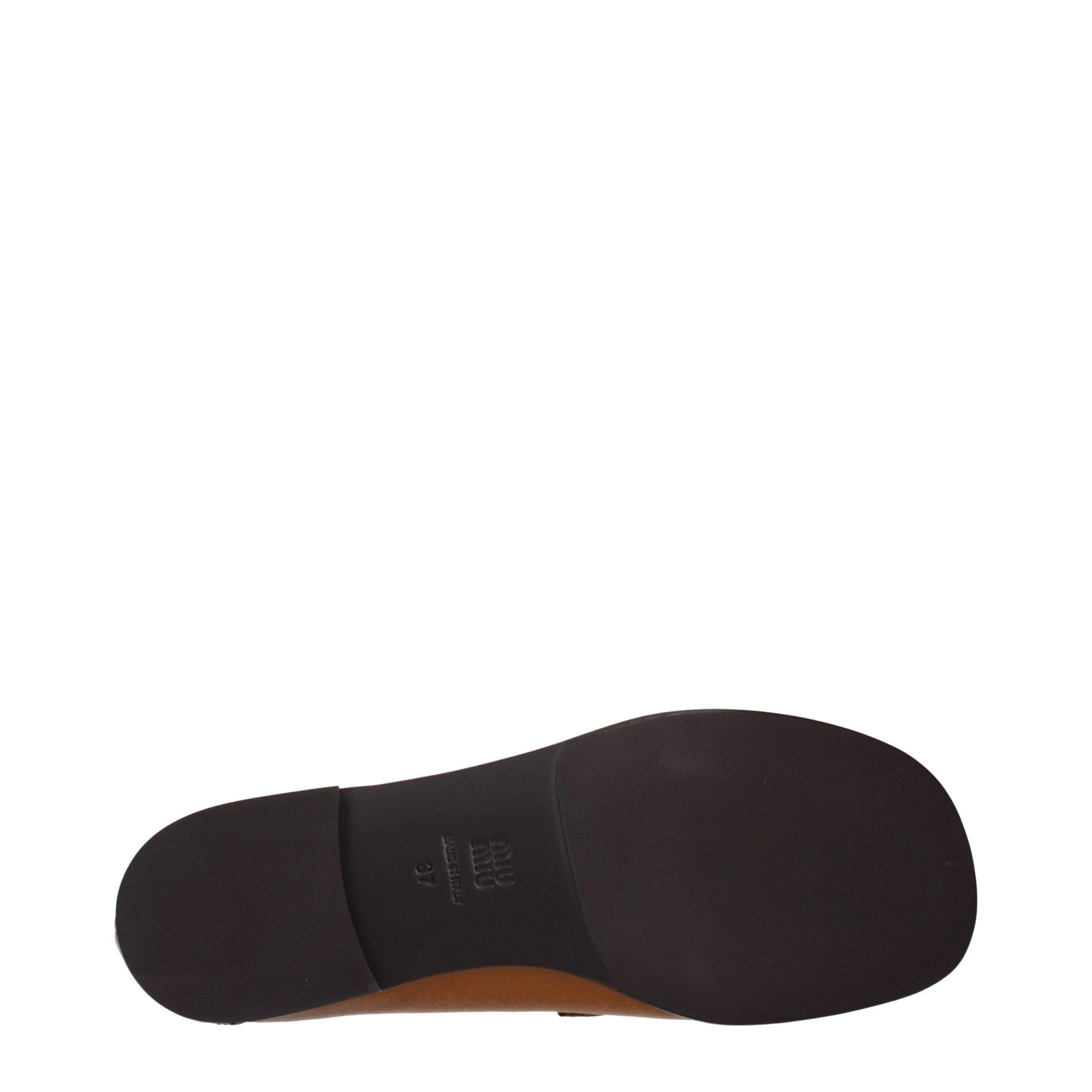 Brown Leather Slip-On Loafers