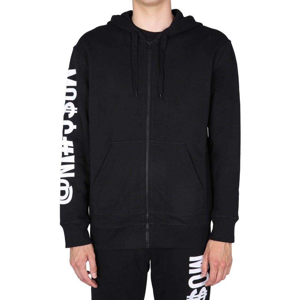 Black Cotton Sweatshirt