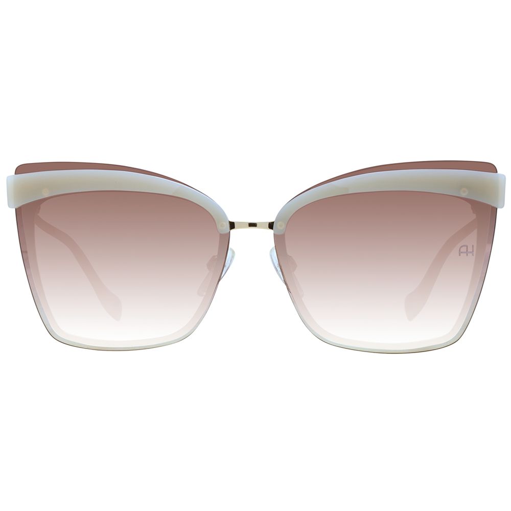 Beige Metal Sunglasses