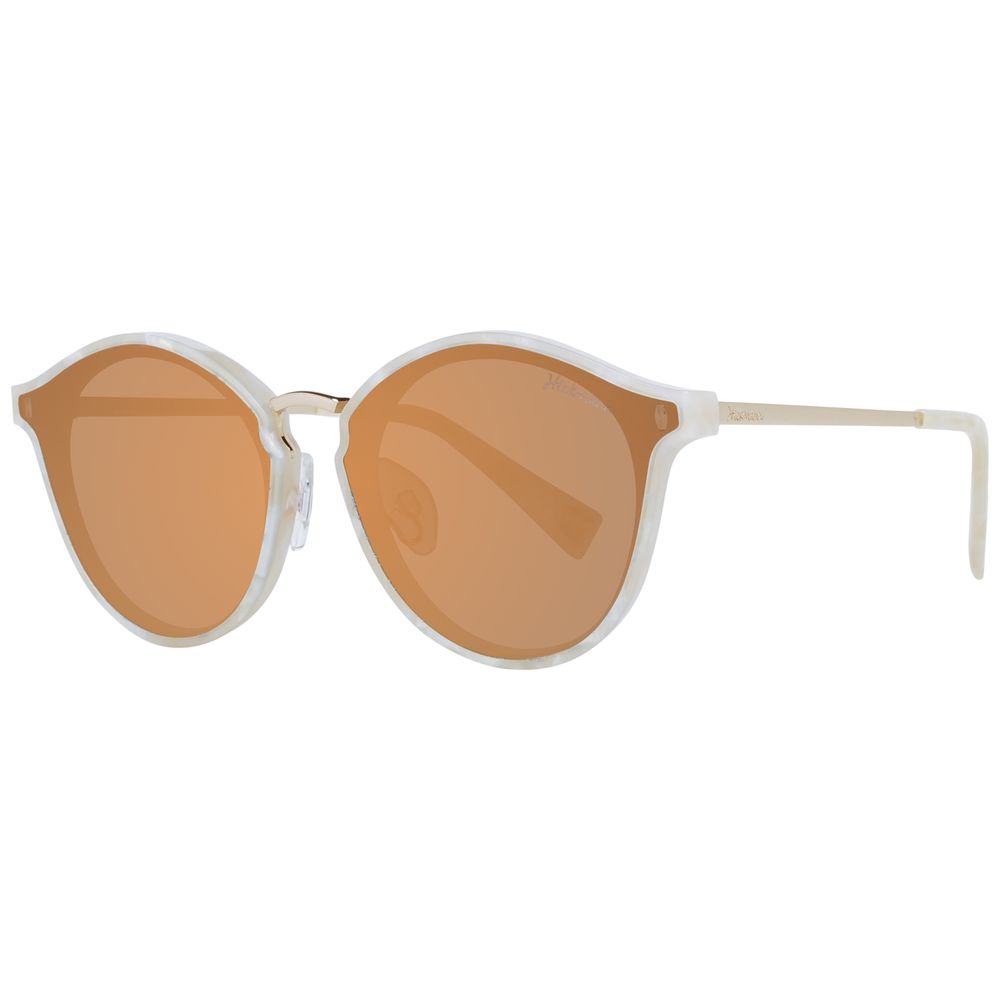 Beige Plastic Sunglasses