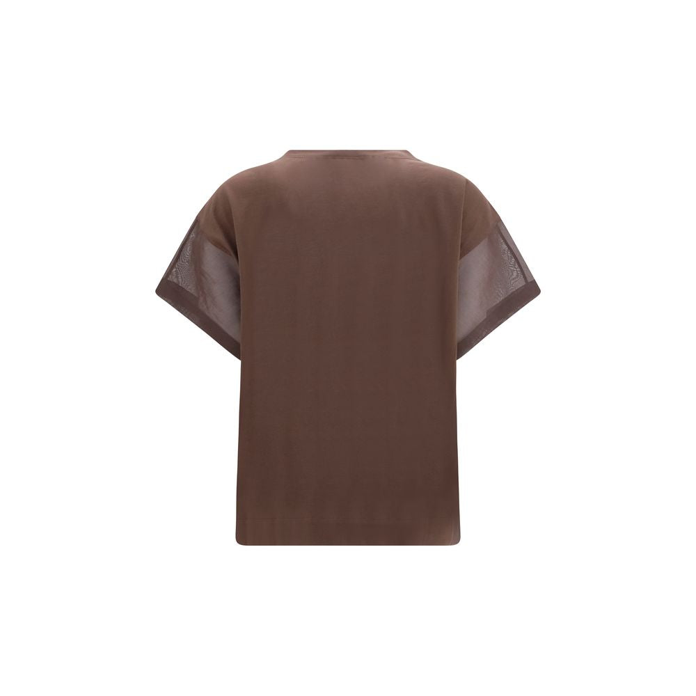 Brown Cotton T-Shirt