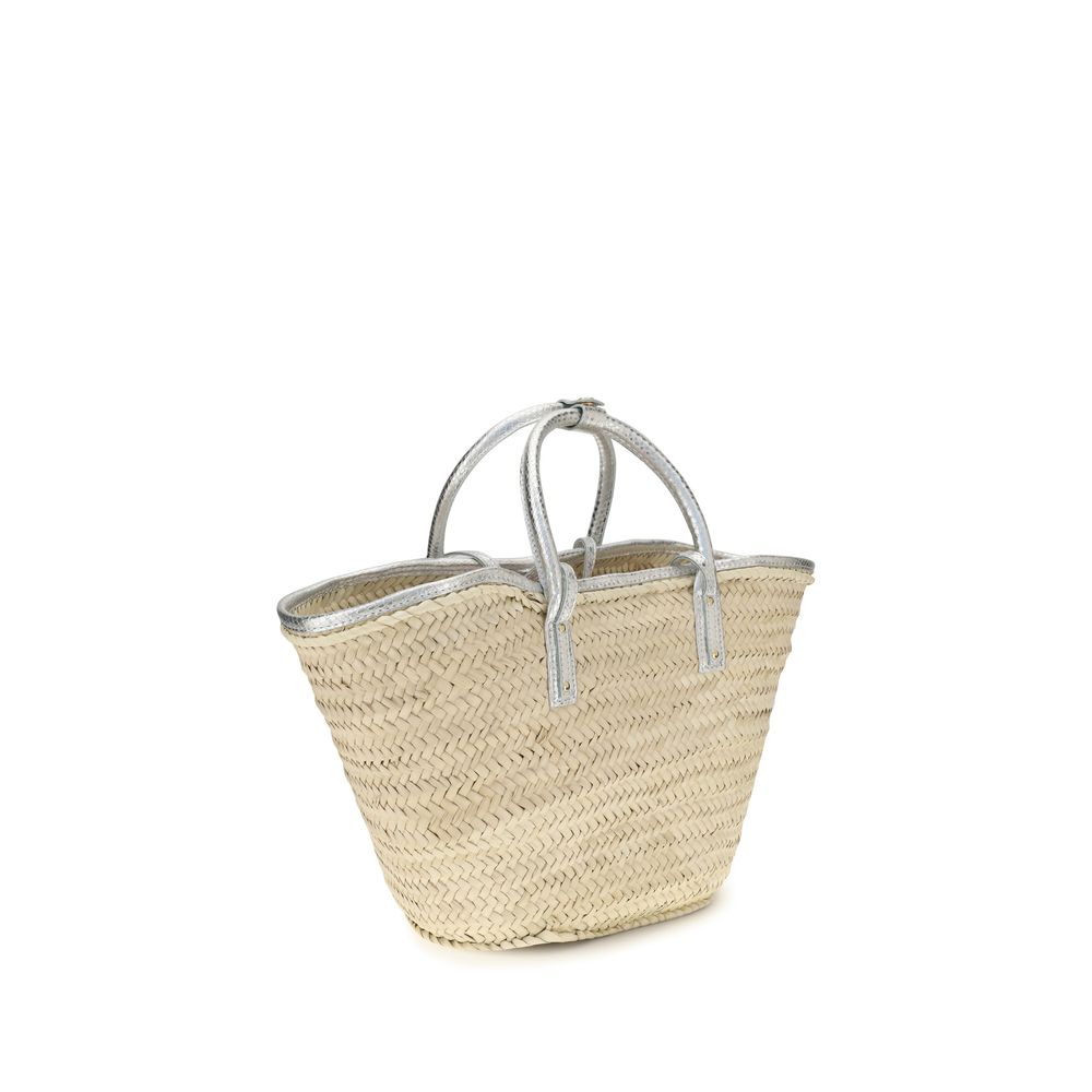 Beige Raffia Handbag