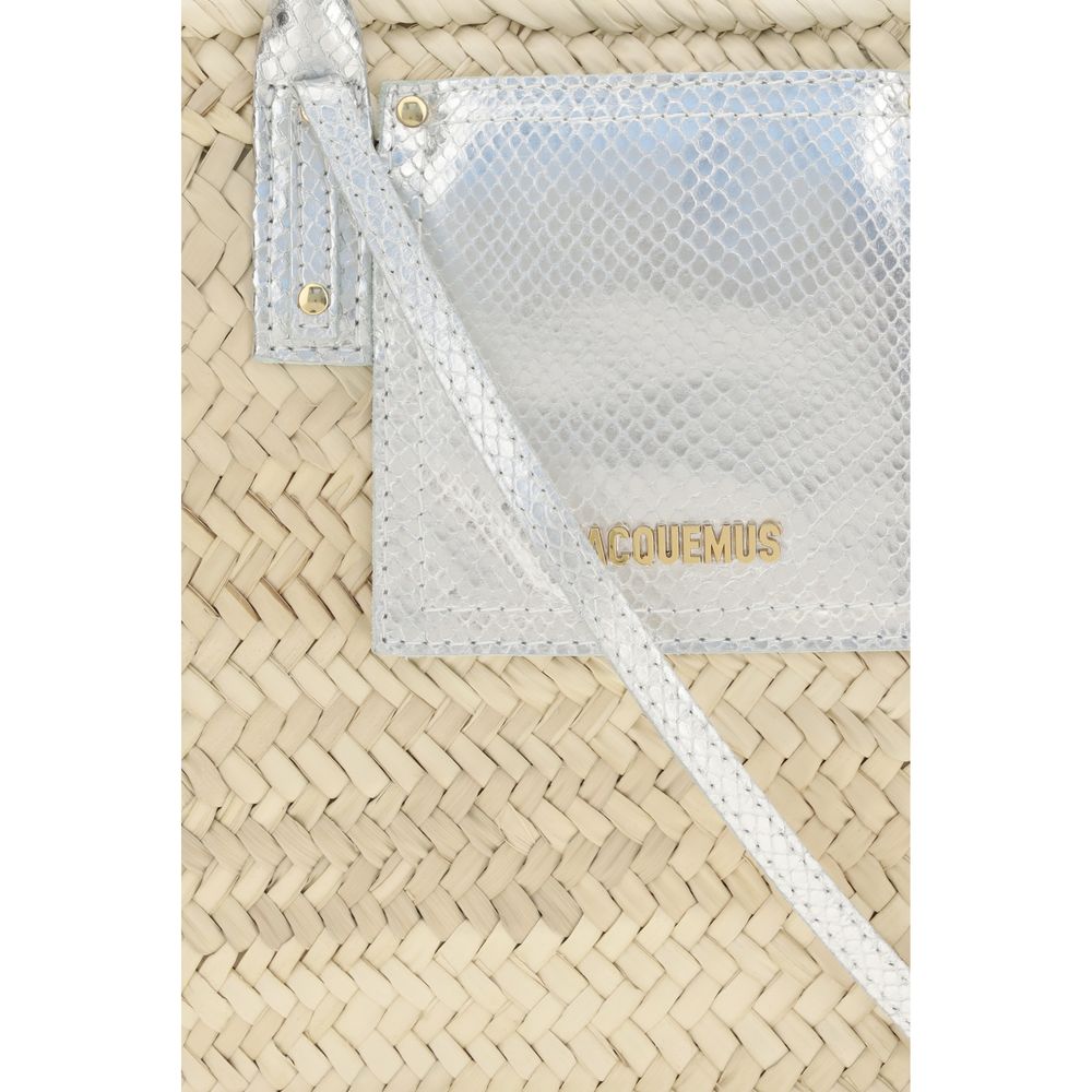 Beige Raffia Handbag