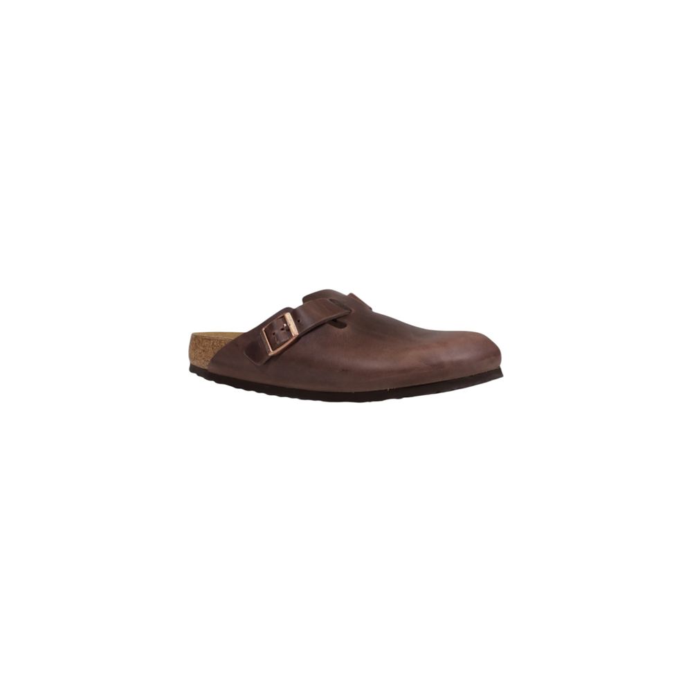 Brown Leather Clogs
