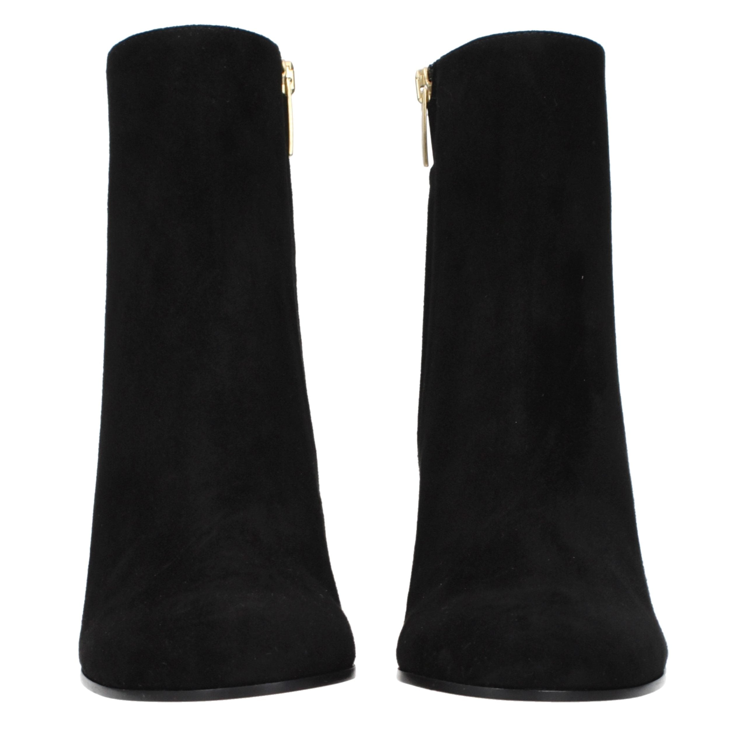 Black Leather Ankle Boots