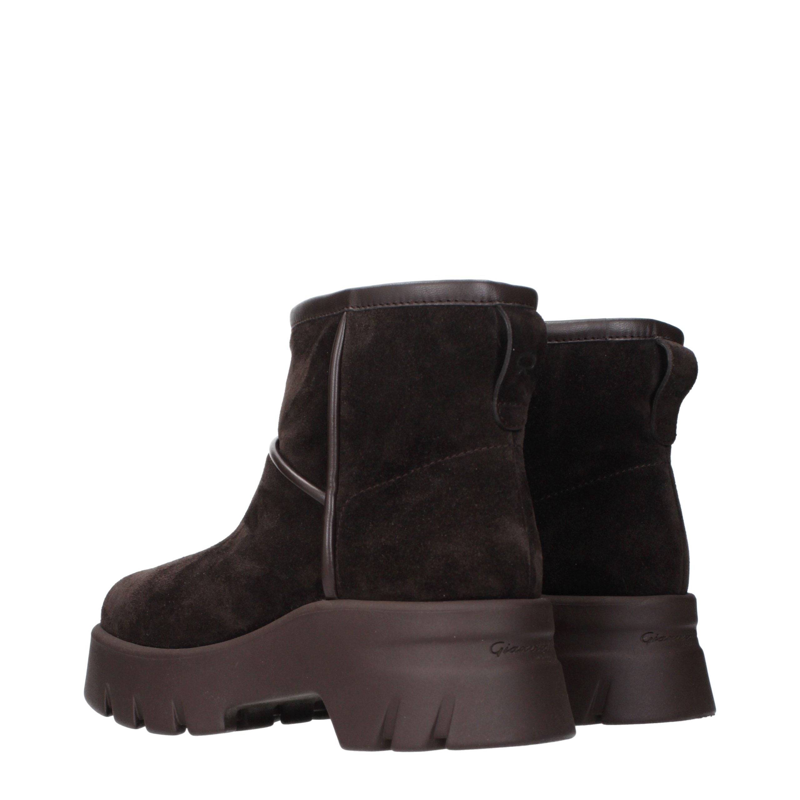 Brown Leather Ankle Boots