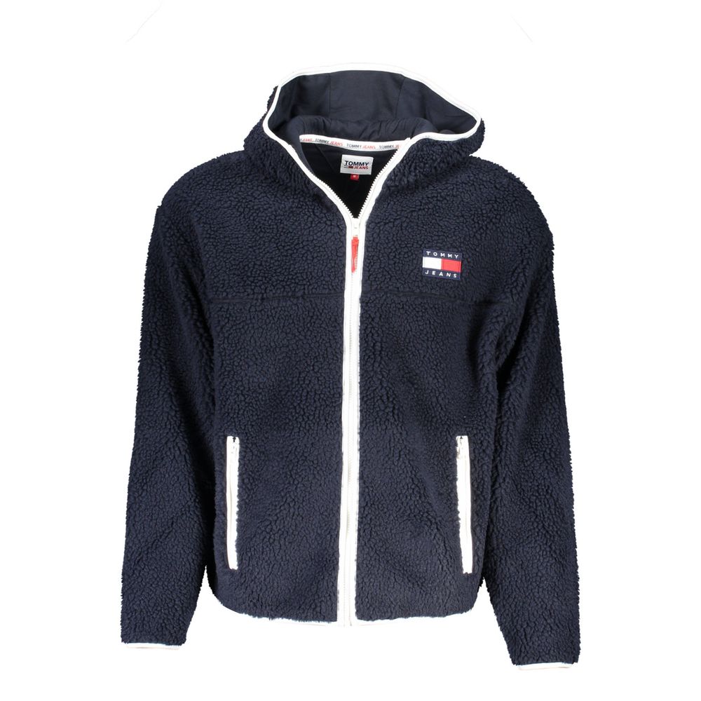 Blue Polyester Men's Jacket