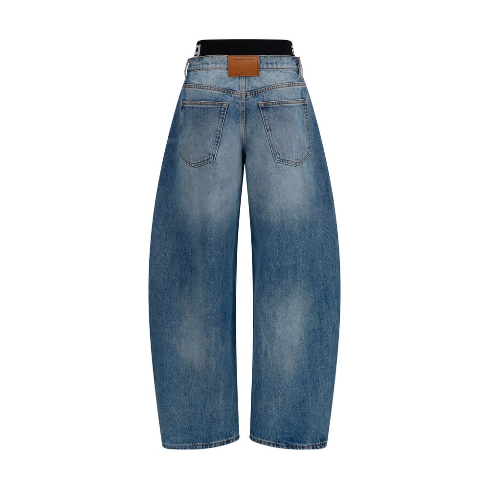 Blue Cotton Relaxed Fit Jeans