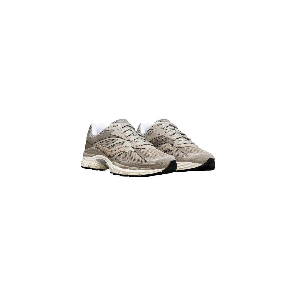 Gray Synthetic Athletic Sneakers