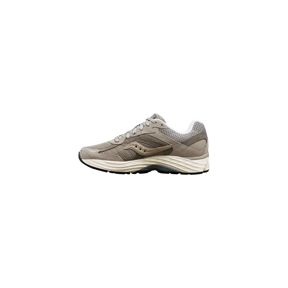 Gray Synthetic Athletic Sneakers