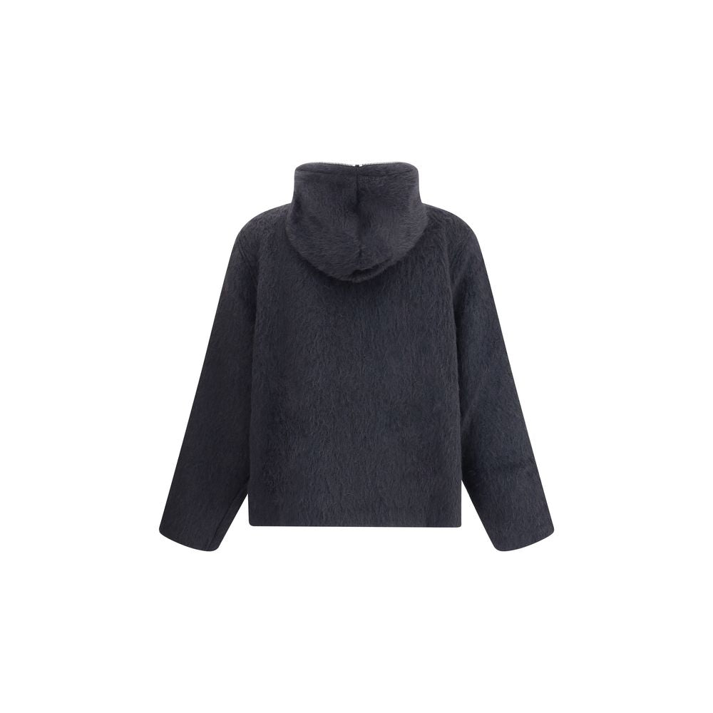 Black Wool Oves Aries Full-Length Jacket