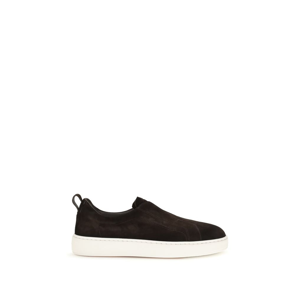 Brown Calf Leather Bos Taurus Sneakers