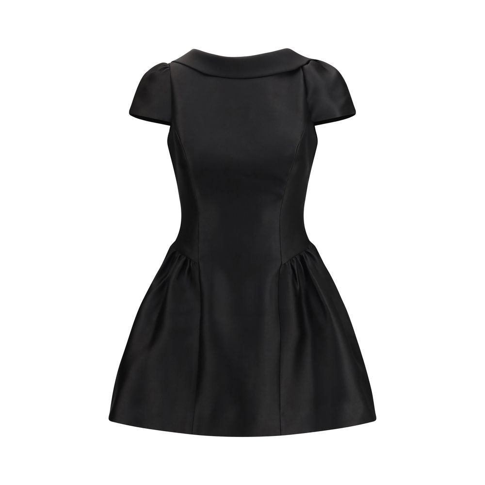 Black Polyester Casual Dress