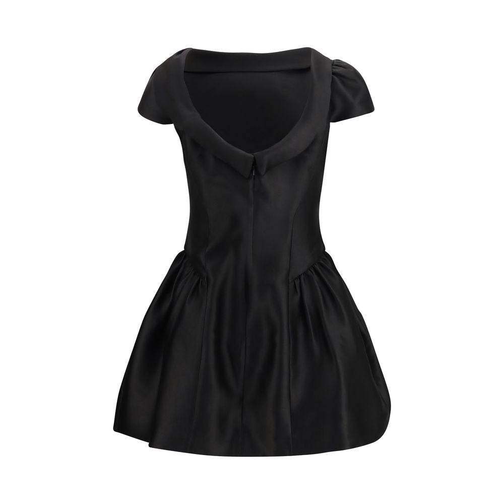 Black Polyester Casual Dress