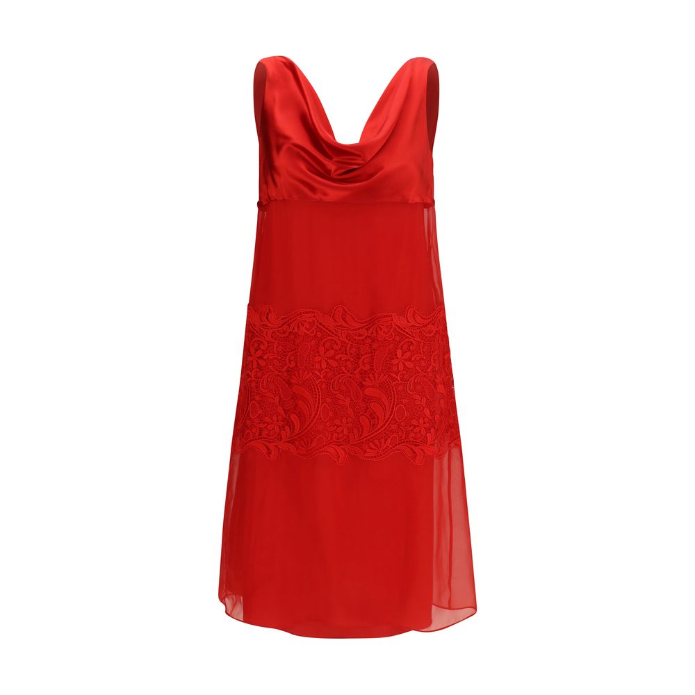 Multicolor Silk Cocktail Dress