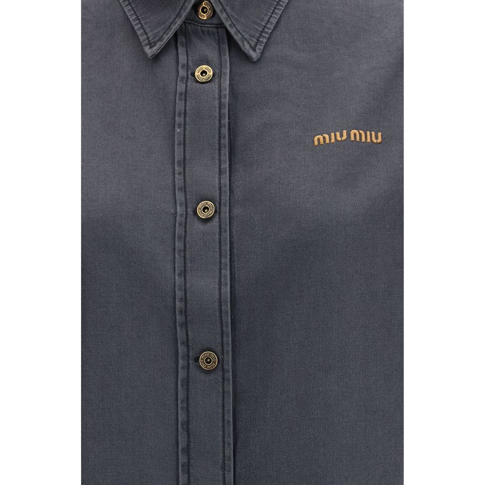 Gray Denim Shirt