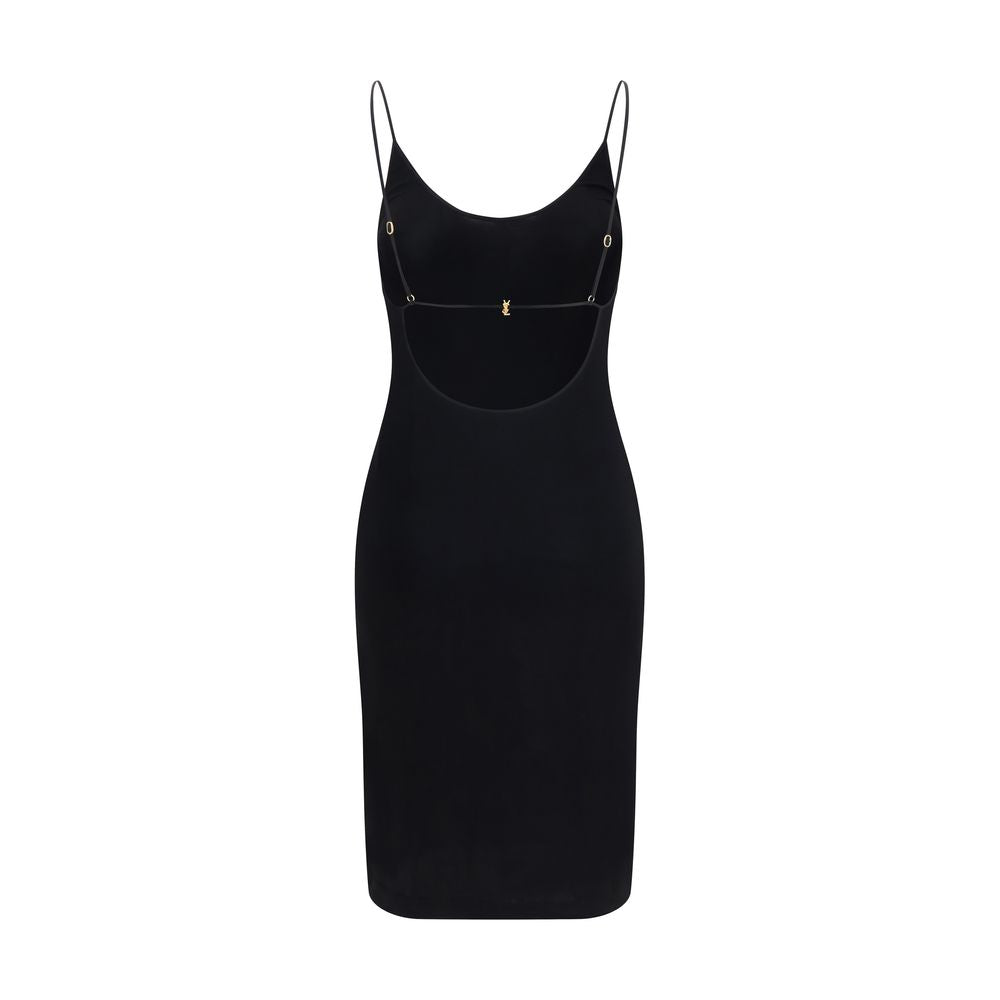 Black Viscose Casual Dress