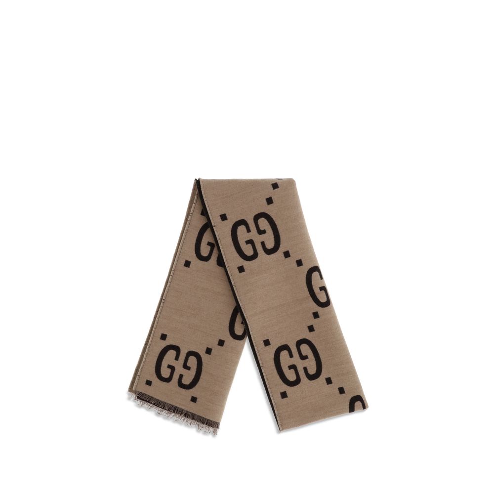 Brown Silk Scarf