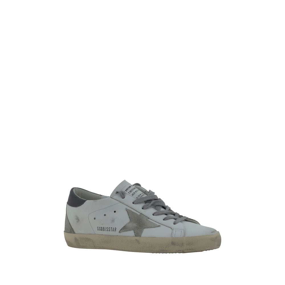 White Goatskin Low Top Sneakers