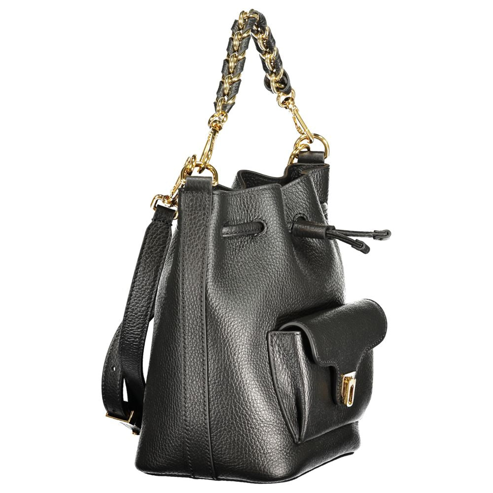 Black Leather Womens Bag